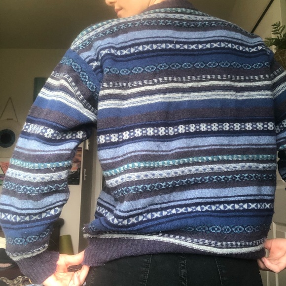 Blue Grandpa Sweater🌛🦕🌧 - Picture 3 of 3